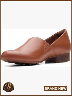 Full Grain Leather Loafers with OrthoLite Footbed, 1 Inch Heel